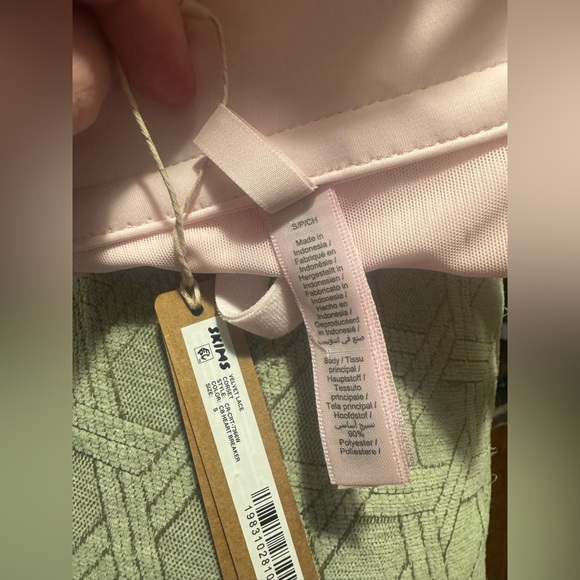 Skims Cherry Blossom Heart Breaker Velvet Lace Corset, pink, size small, NWT - Picture 10 of 10